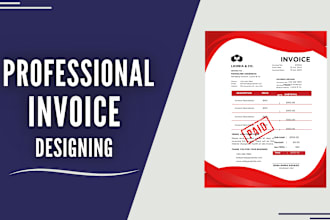 design professional invoice, flyer, rate list, notepad