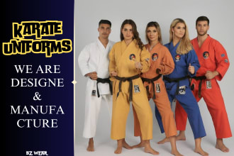 design and manufacture karate uniform, bjj rashguard, taekwondo