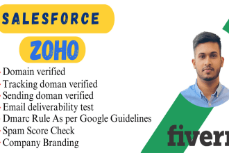 fix zoho and salesforce emails going to the spam and improve deliverability