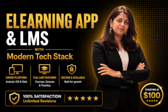 develop a custom elearning app, lms online learning platform