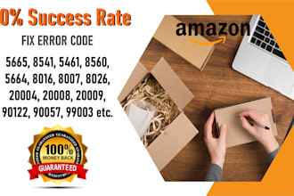 fix all amazon error code like 5665, 5461, 8541, 8560, 5664 etc
