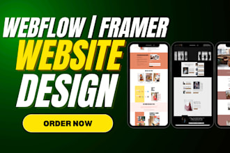 be webflow developer for webflow design and framer design