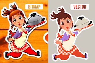make a vector flat design character