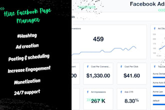 be your facebook page manager