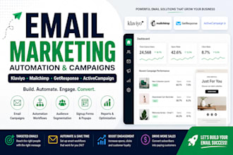 email marketing klaviyo mailchimp getresponse active campaign sales funnel