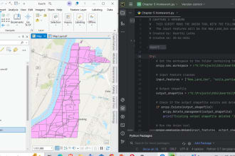 deliver solutions for python and gis programming projects