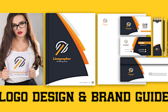 design visual logo branding, corporate identity, and brand style guide kit