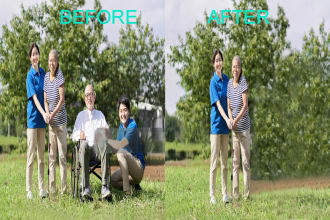 remove people, remove object, remove a person with photoshop