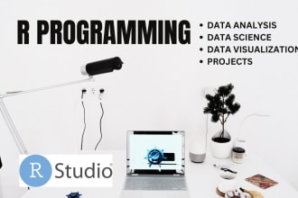 help in  r programming, data analysis and visualization