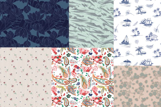 do unique seamless patterns for textiles and garments