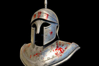 create a 3d model of a helmet or a mask for 3d printing