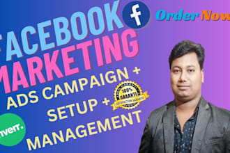 run facebook marketing and fb ads campaign, advertising
