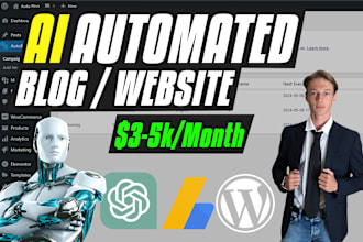 create an ai powered automated blog to generate passive income