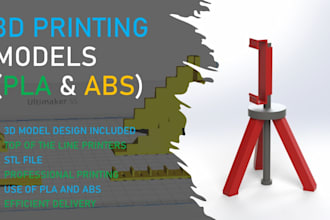 3d print models using pla or abs