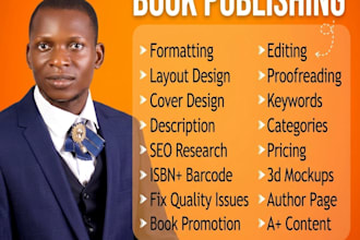 book formatting amazon KDP book formatting paperback and kindle ebook formatting