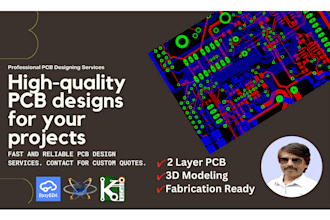 design pcb and circuit schematic for your project