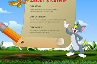 create a meme coin website and a crypto landing page