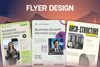 design a clean and modern flyer for marketing