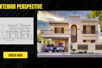 be your architect 3d designer, exterior interior, floor plan and many more