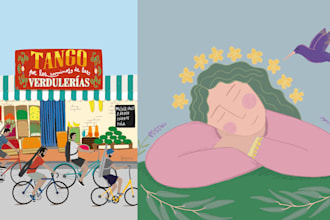 make an illustration for your publication product or web site