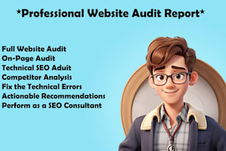 do professional SEO audit report and fix the error