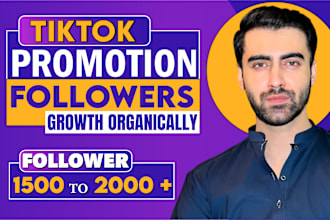 manage tiktok marketing and promotion for organic follower growth