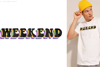 create letterings tshirt designs
