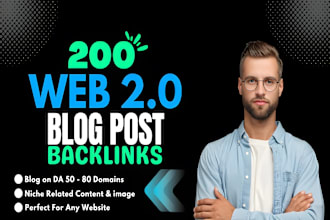 create 200 high authority web 2 0 contextual white hat seo dofollow backlinks