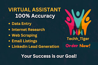 do data entry, internet research, web scraping with accuracy