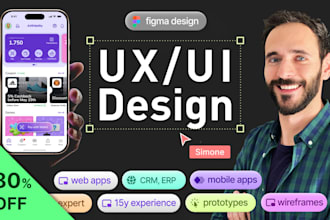 design a usable web app or mobile app with top level UX UI