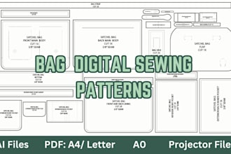 draft sewing patterns for your bag designs