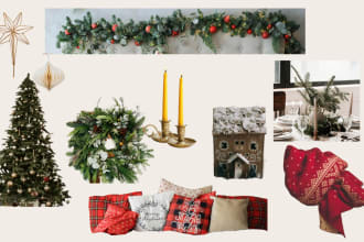 create a mood board for your holiday decorations