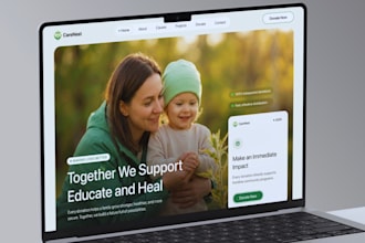 build nonprofit website, charity website, donation website redesign wix wordpres