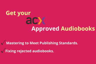 master your audiobook to meet publication standars