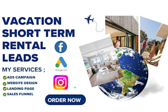 generates short term rental leads vacation rental leads airbnb short term leads