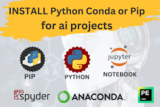 install python, anaconda environment or fix pip issue
