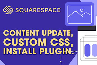 update, plugins, design and CSS changes to squarespace