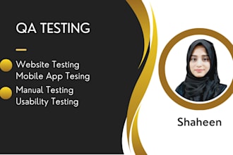 do manual QA testing of software, website and mobile app