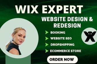 develop wix website redesign wix website wix ecommerce website wix dropshipping