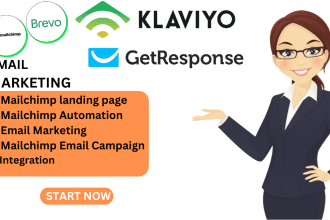 design and setup your mailchimp brevo email marketing campaign with blast