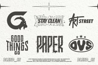 design a simple exclusive urban streetwear brand logo design