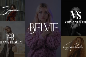 design luxury fashion, notary, clothing brand, wordmark or signature logo design