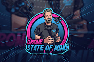 make custom fpv drone logo, intro outro and banner for you