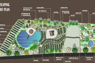 design landscaping layout plan for your farmland