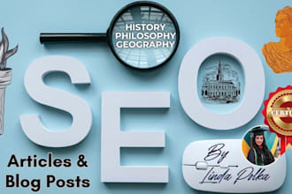 write SEO blog content on history, geography and philosophy