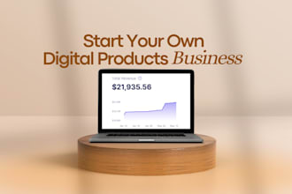 create a digital products business store passive income