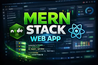 build a full stack mern web app with authentication, dashboard and API