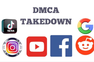 send dmca takedown notice reddit tiktok instagram yt shopify google