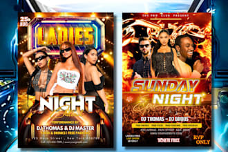 do unique music concert,event, party,nightclub,birthday,pool,summer party flyer