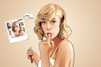 draw professional vector portrait illustration from your photo